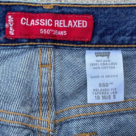 Vtg Levi's 550 Jeans Womens Blue Relaxed Fit Tapered Leg Y2K size 10 preloved - Picture 3 of 5